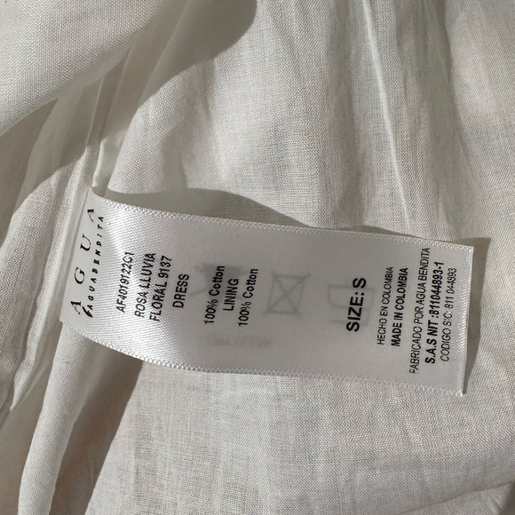 NWT Agua by Agua Bendita Rosa strapless ruffle mini dress - Picture 8 of 14